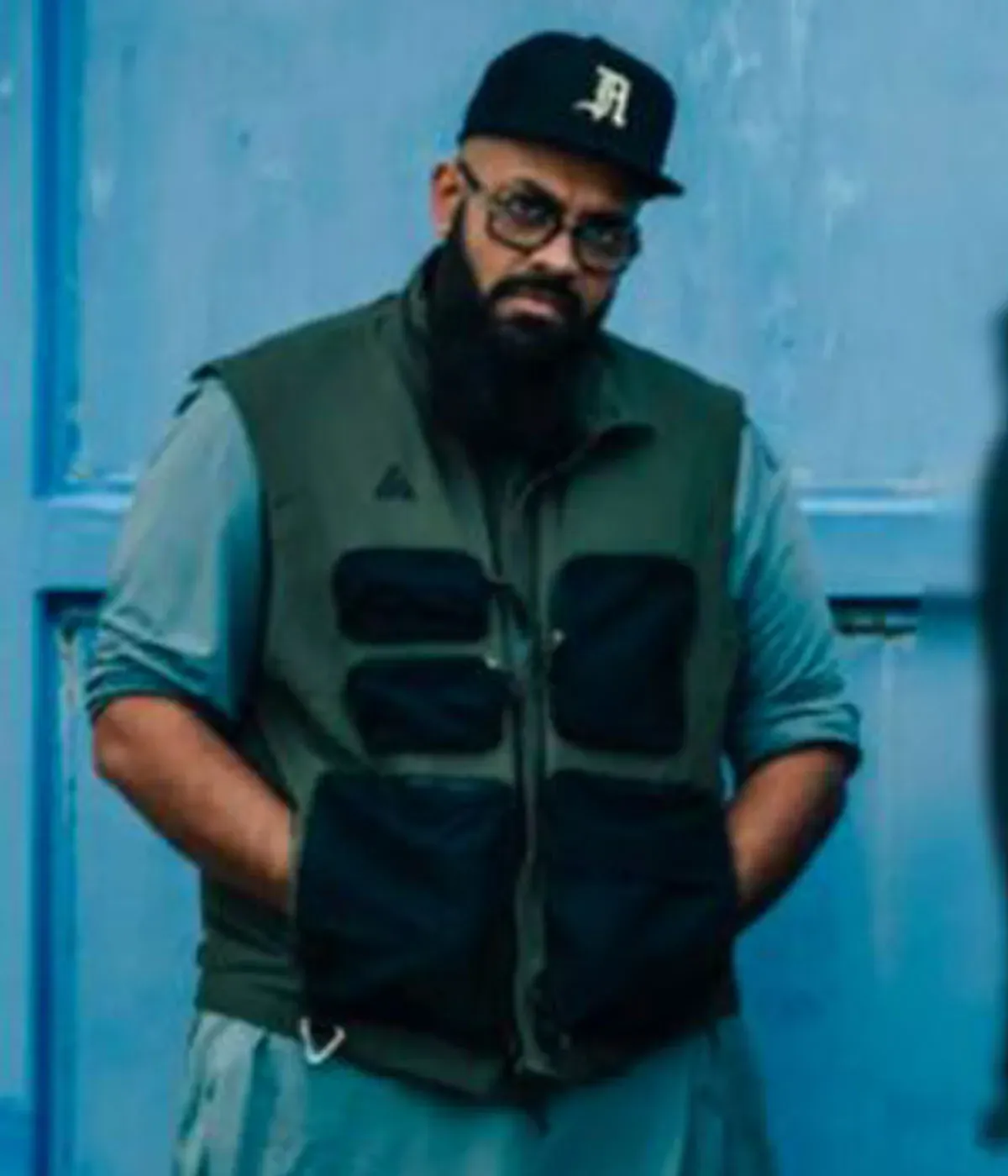 Movie Rolph Army of Thieves Guz Khan Green and Black Cotton Vest