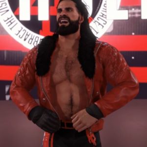 WWE 2K22 Seth Rollins Leather Jacket