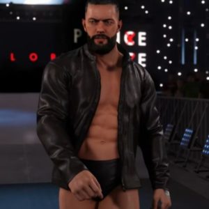 WWE Superstar Finn Bálor 2K22 Black Leather Jacket