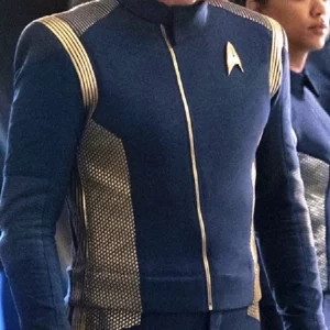 Actor Paul Stamets Wearing Blue Jacket In Star Trek Discovery