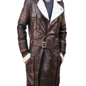 Fallout 4 Brown Leather Trench coat
