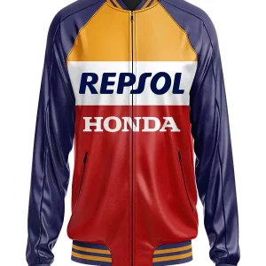 Honda Repsol Leather Bomber Jacket
