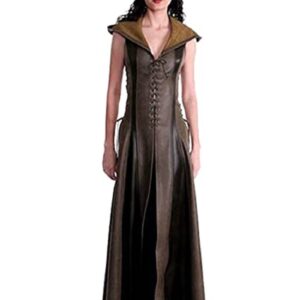 Leather Hooded Medieval Cosplay Clothes Halloween Costumes