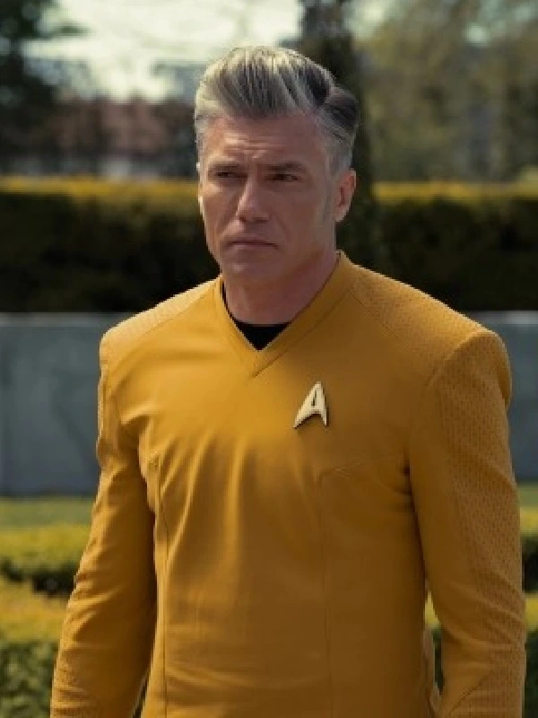 Star Trek Strange New Worlds Captain Pike Gold Uniforms Top Shirt