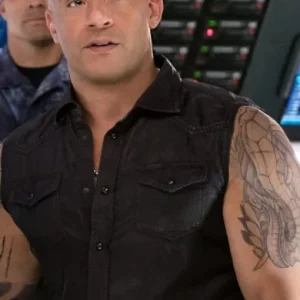 Vin Diesel XXX Return of Xander Cage Black Leather Vest