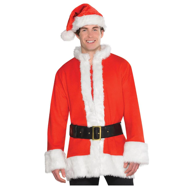 Amscan Christmas Santa Coat with Belt | The Leatherz