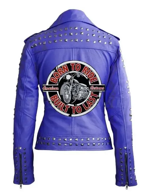 Born To Ride Built To Last Studded Jacket