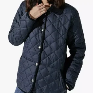 Crew Clothing Quilted Navy Jacket