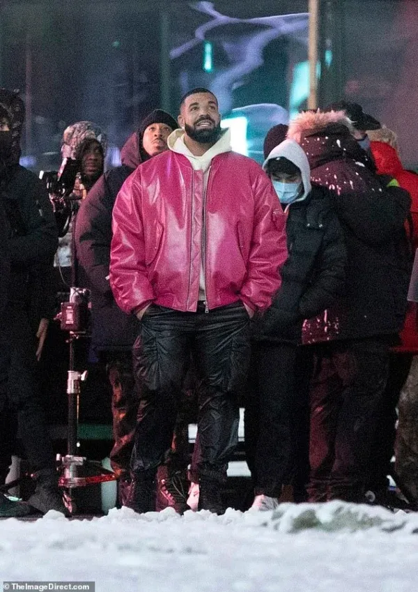 Drake Pink Leather Jacket