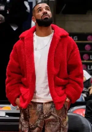 Drake Red Wool Jacket