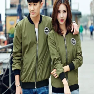Green Cotton Couple jacket
