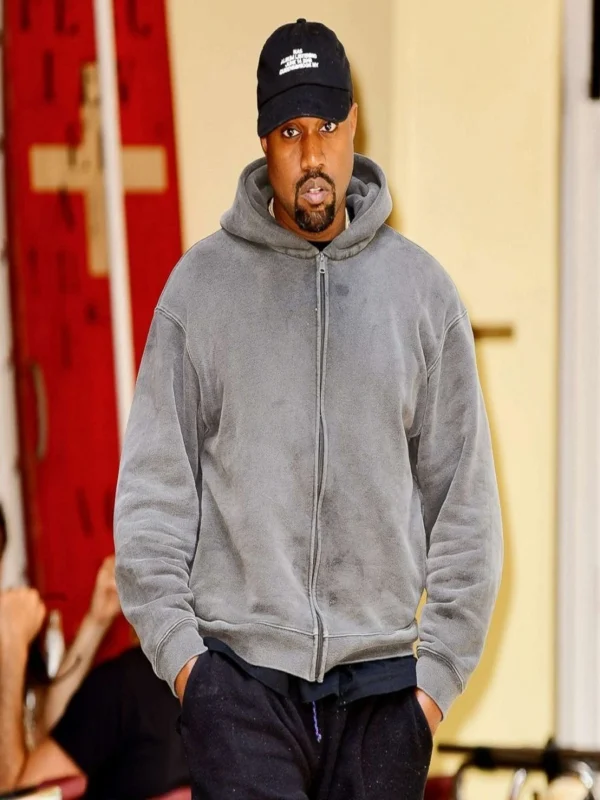 Kanye west Grey Wool hoodie