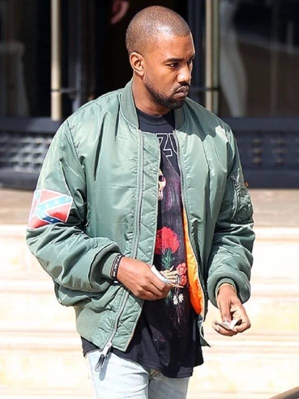 Kanye west oval green jacket