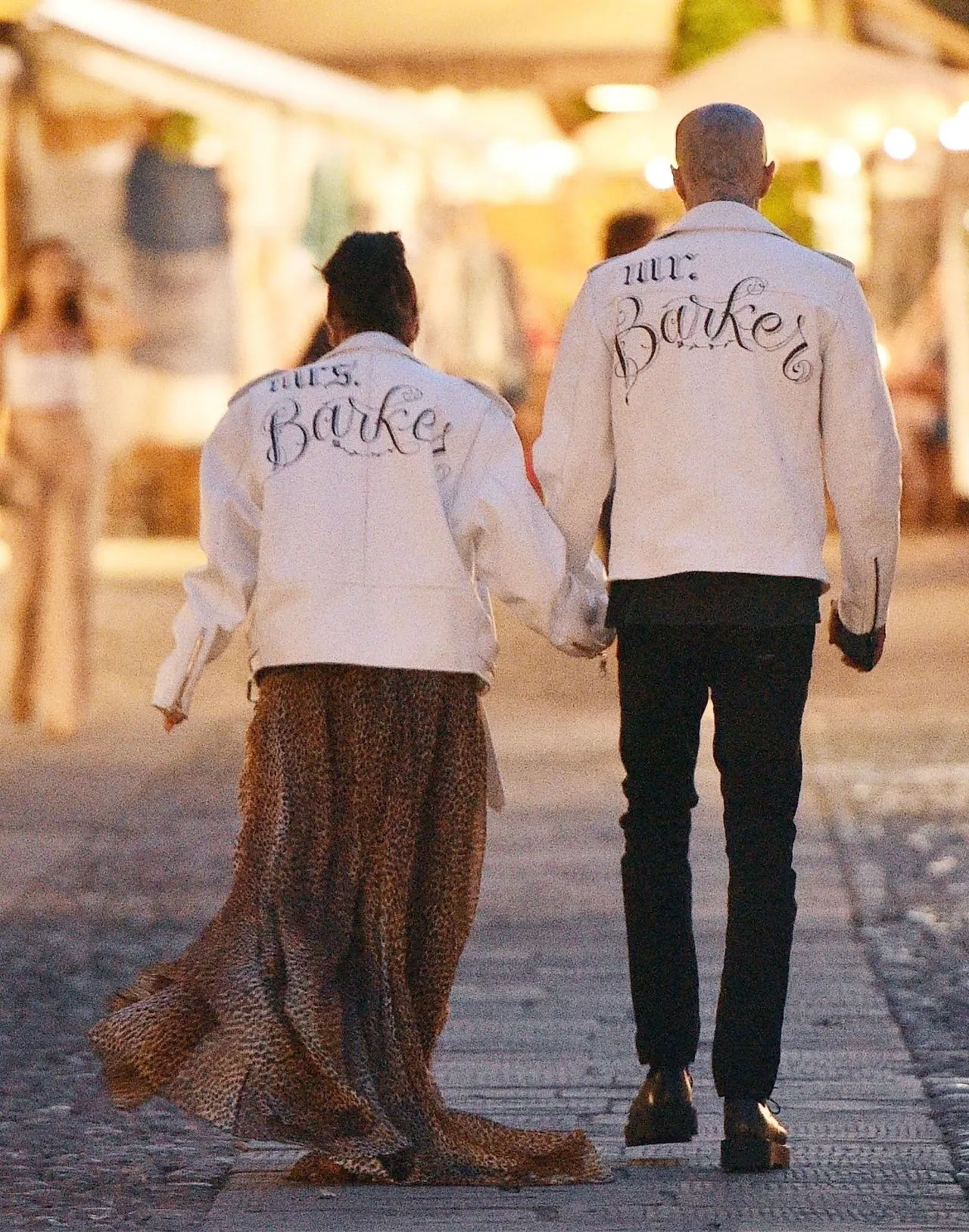 Kardashian Matching Mrs and Mr White Leather Jacket