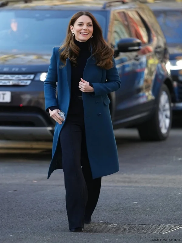 Kate Middleton Blue Trench Coat