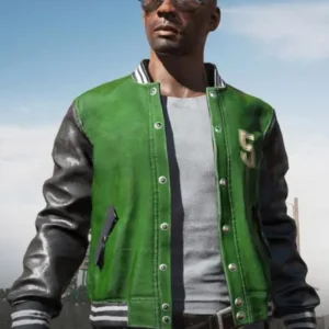 PUBG Green Varsity Jacket
