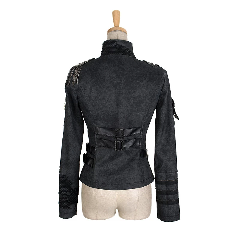 Women Steampunk Vintage Motorcycle Jacket