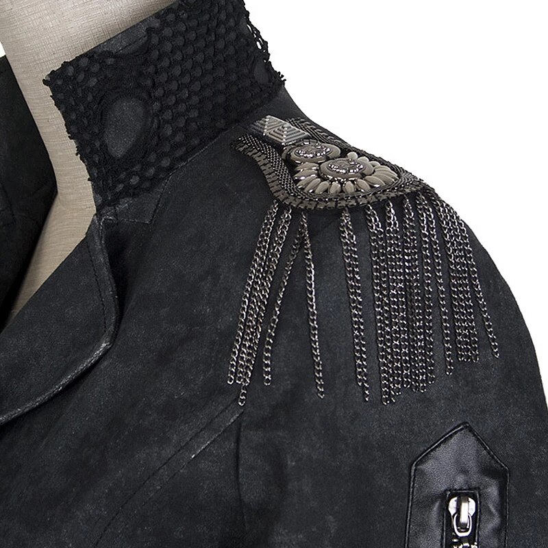 Women Steampunk Vintage Motorcycle Jacket