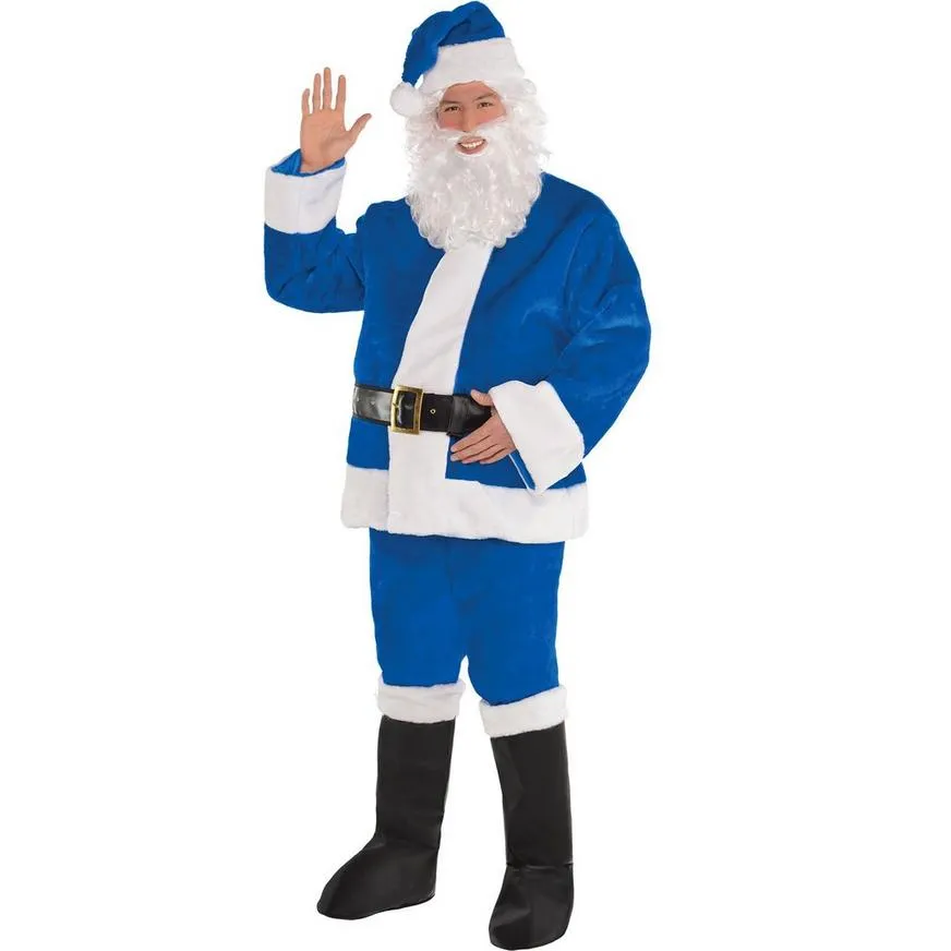 Santa Blue Suit
