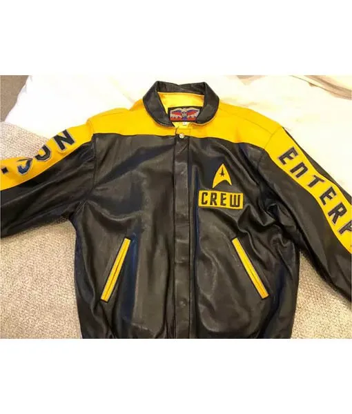 Star Trek Jeff Hamilton F&F Leather Crew Jacket