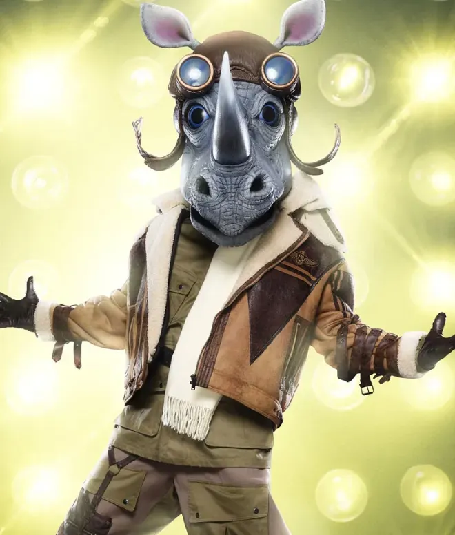 The Masked Singer Rhino Brown Leather Jacket