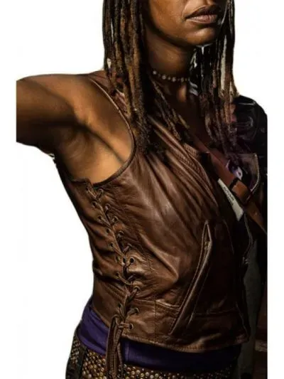 The Walking Dead Michonne Leather Vest for women