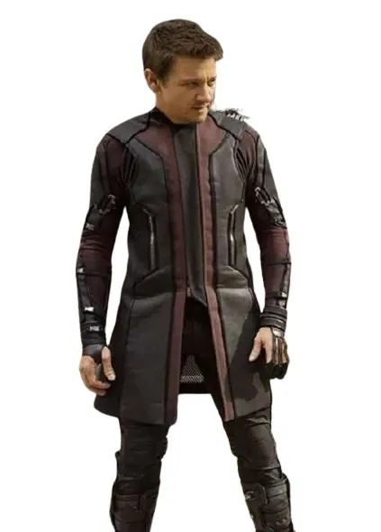Avenger Age of Ultron Hawkeye Leather Coat