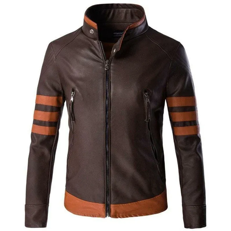 Brown Leather Jacket Halloween Costume Biker