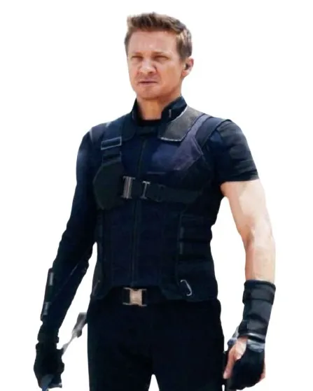 Clint Barton Civil War Captain America Hawkeye Blue Jacket