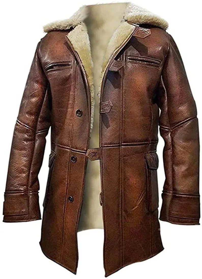 High Quality Handmade Leather Bane Coat