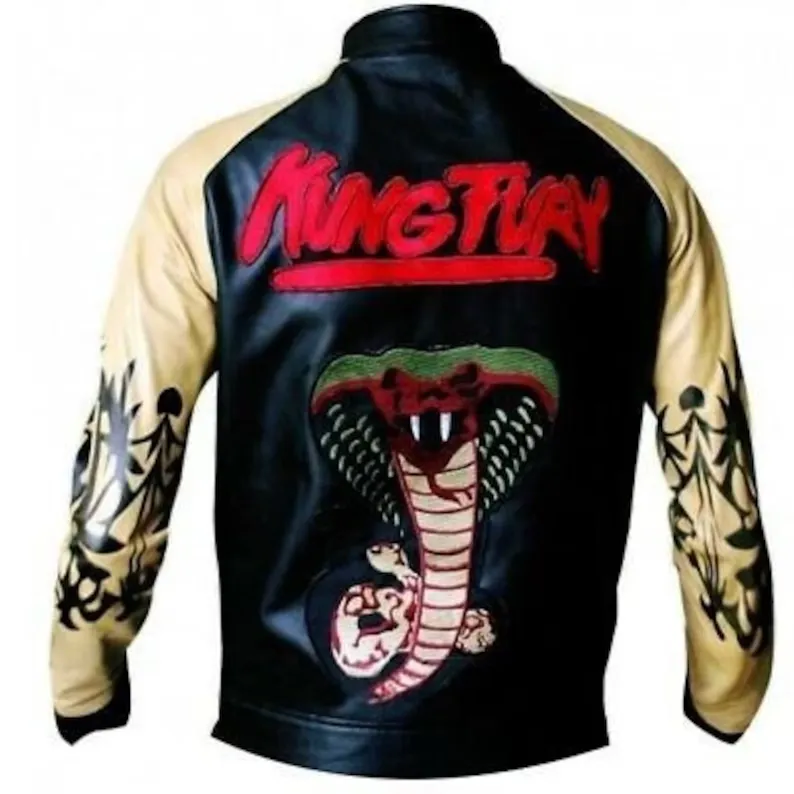 Kung Fury David Hasselhoff Cobra Leather Jacket