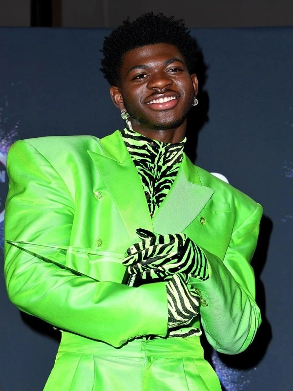 Lil Nas X Green Faux Leather Jacket.