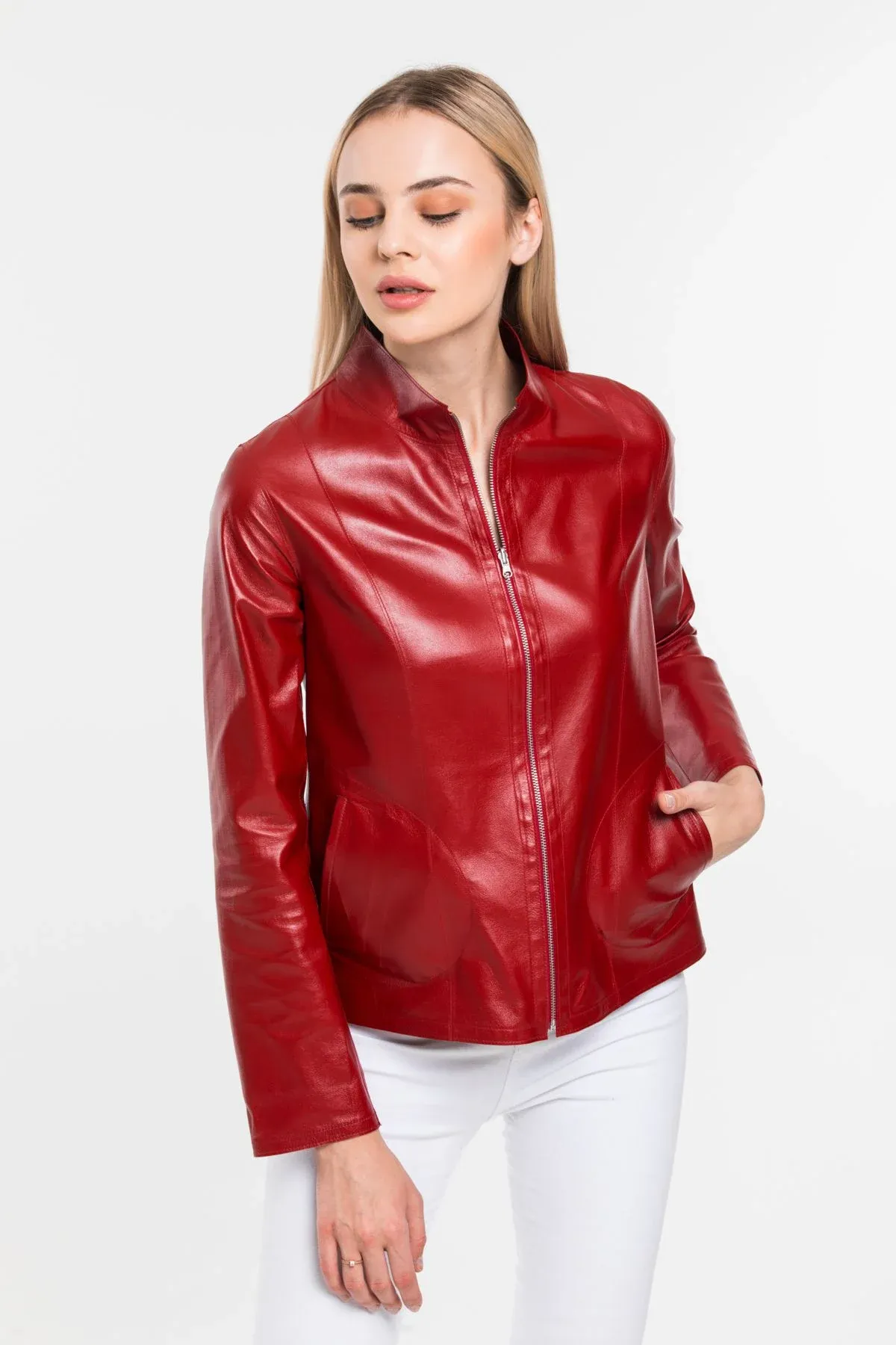 Reversible Leather Jacket For Women's
