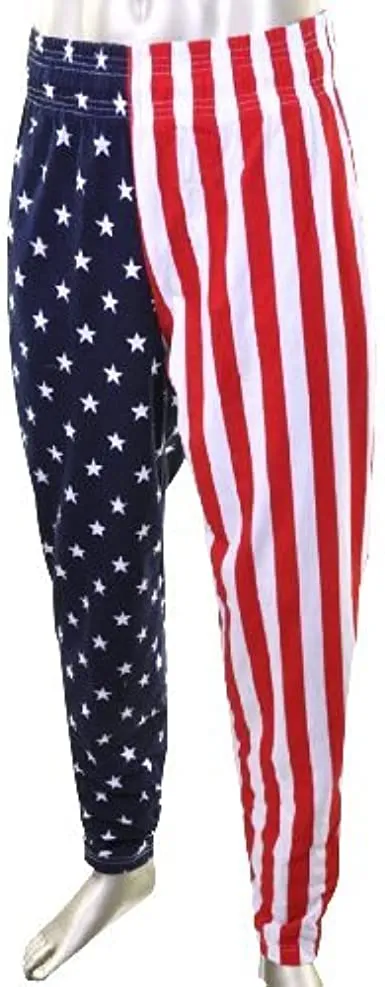 American Flag USA Baggy Muscle Workout Pants