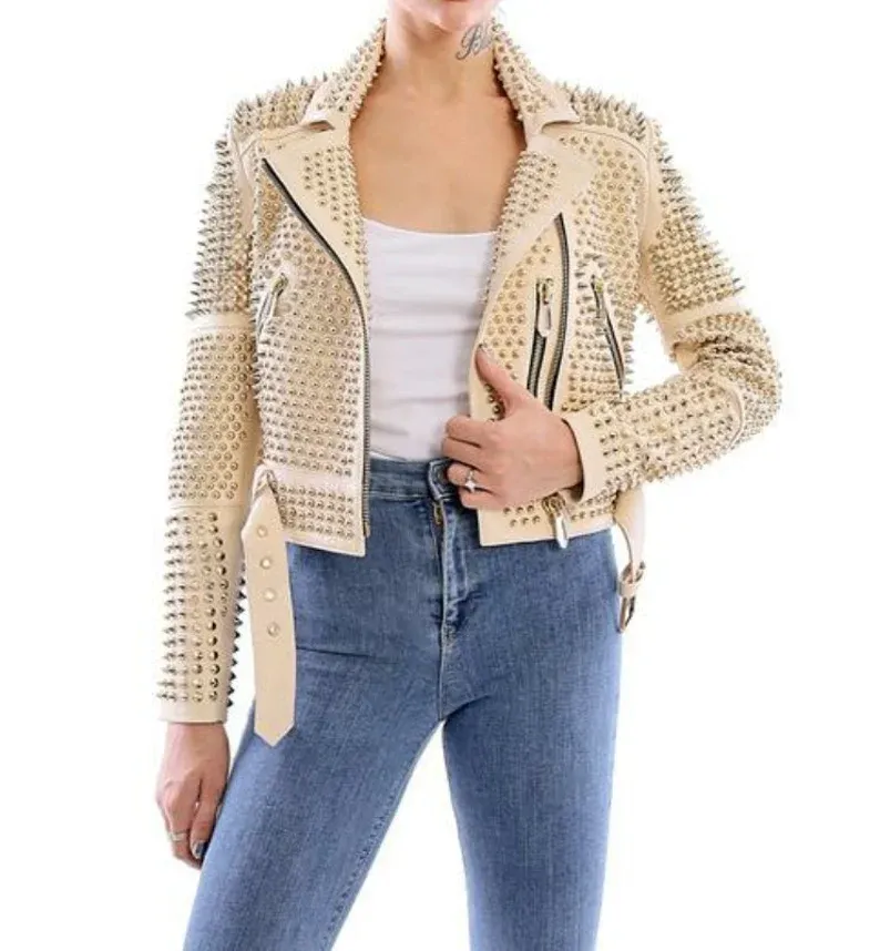 Brando Spiked Studded Leather Jacket