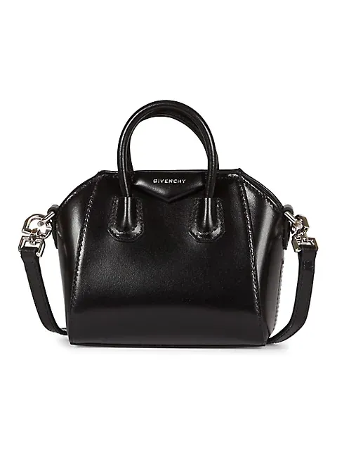 Women's Discover fashion pre-loved Micro Antigona Leather Tote Handbag 
