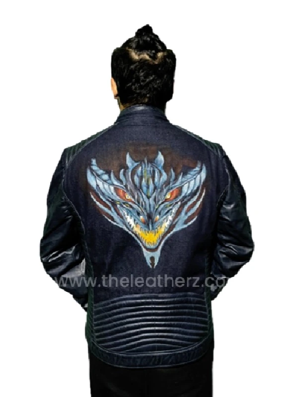 The Dragon Godfather Painted Black Jacket