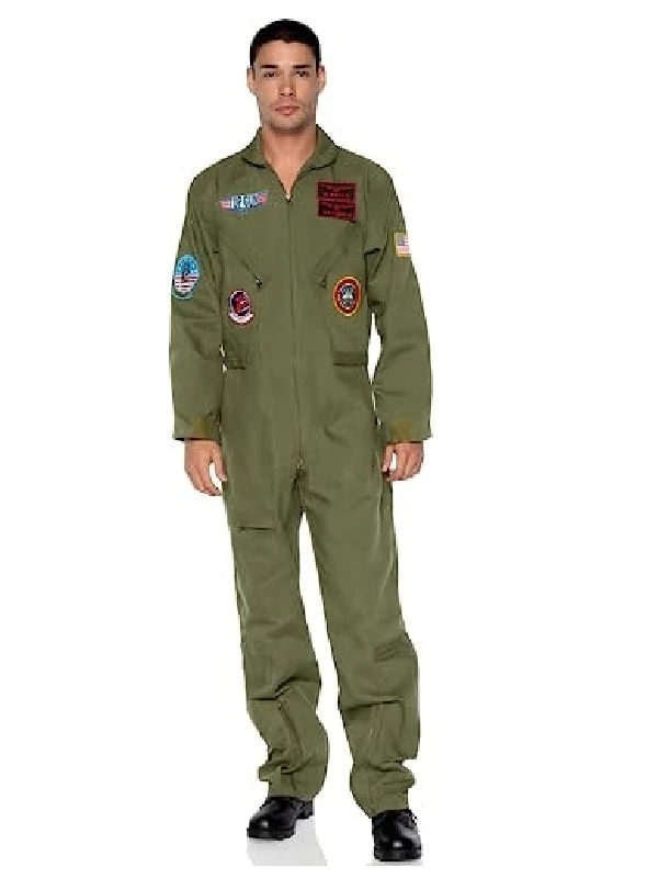 Men's Top Gun Flight Costume Jumpsuit
