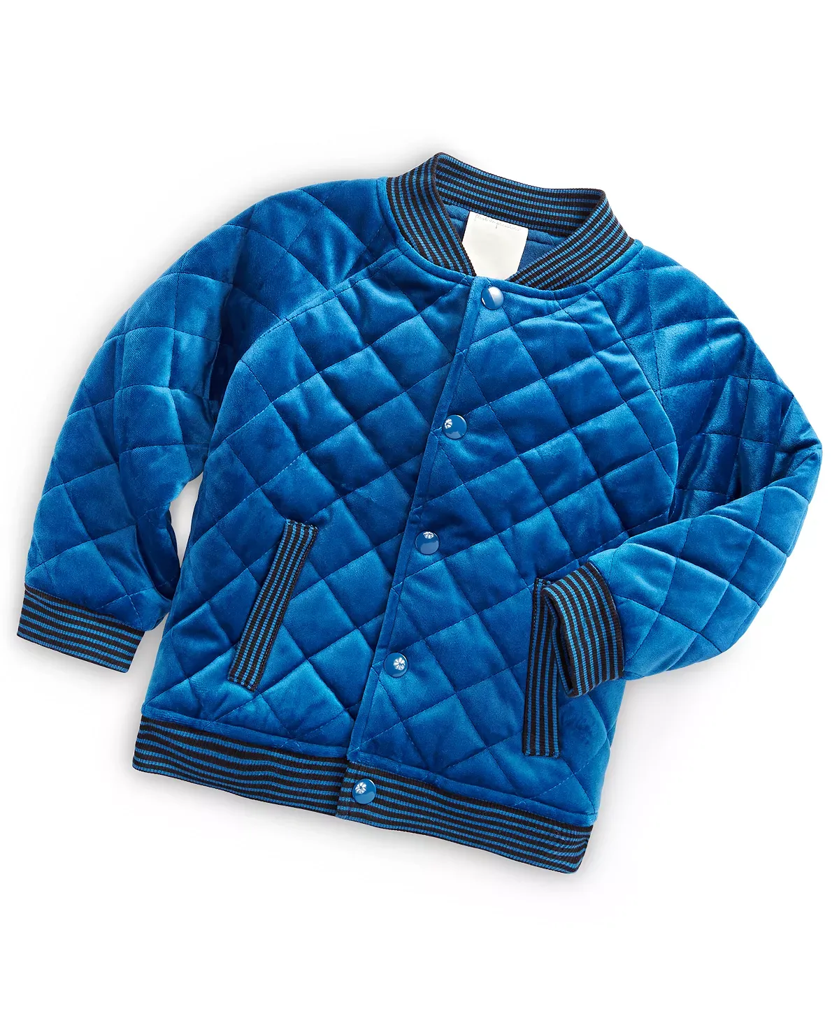 Baby Boys Quilted Velvet Jacket