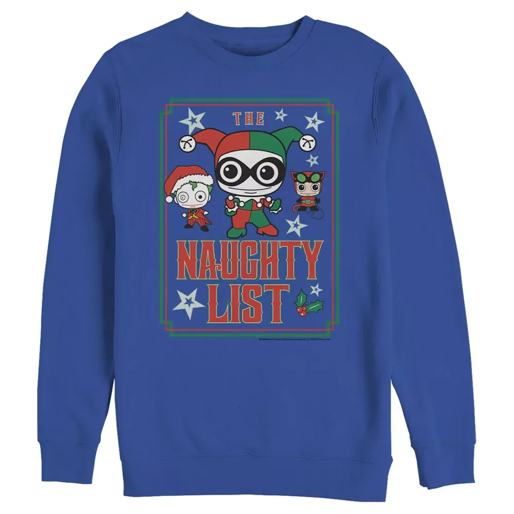 Men's Batman Christmas Naughty List Sweatshirt
