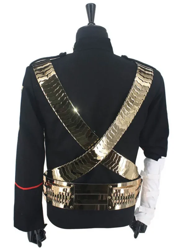 Michael Jackson Jam Golden Belt Jacket