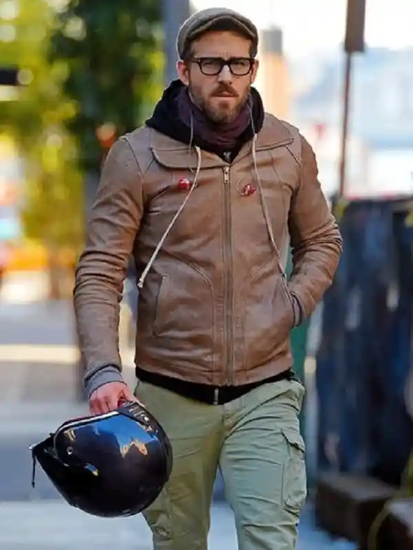Nolan Booth Red Notice Ryan Reynolds Suede Leather Jacket 