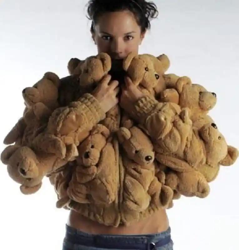 Fabulous Fashion Teddy Bear Fancy Fur Jacket
