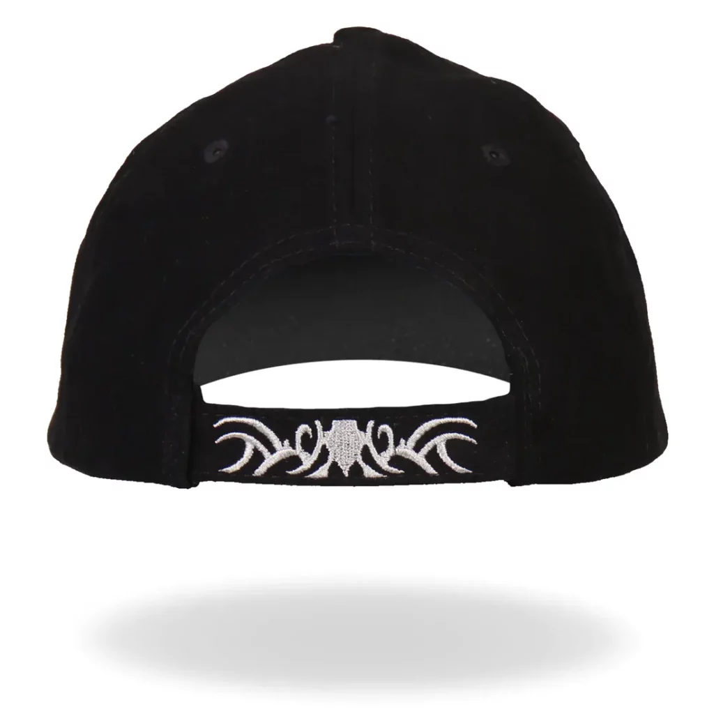 Hot Leather Mirror Skulls Ball Cap