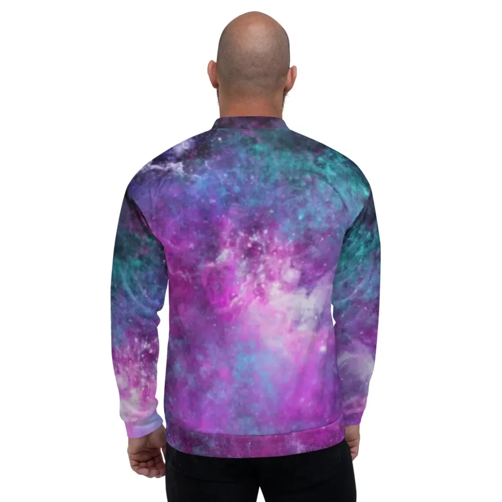 Unisex Universe Nebula Galaxy Bomber Jacket